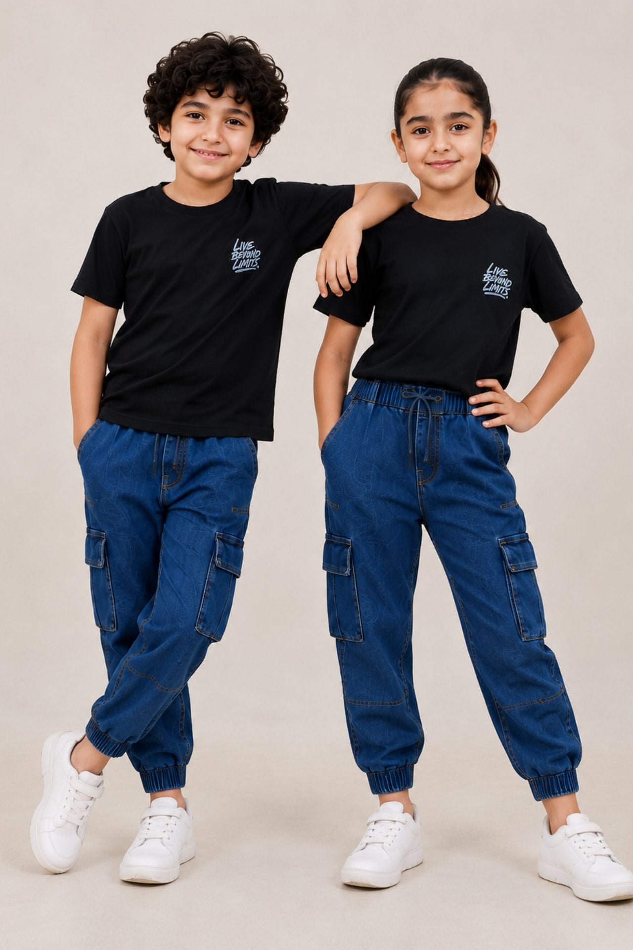 kids denim tracksuit