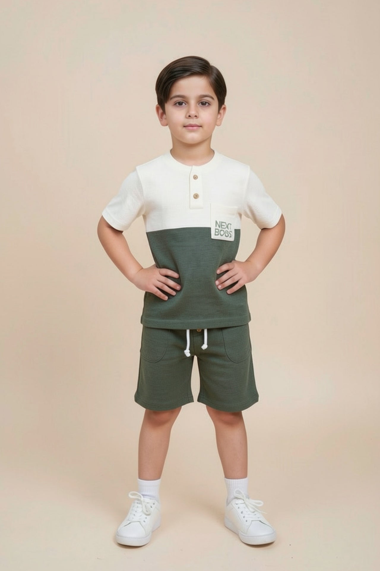 comfortable kids two piece short set for summer