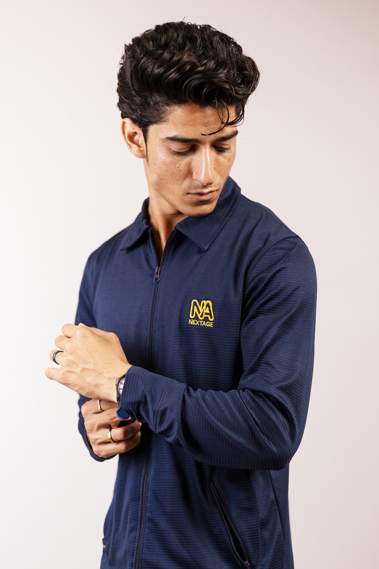 Nextage Navy Tracksuit Close View