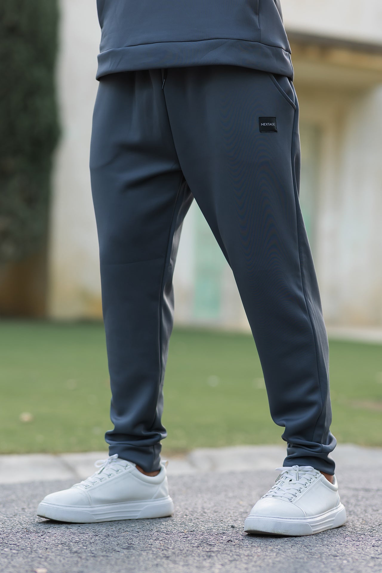 Joggers View – Nextage Steel Grey Men’s Scuba Tracksuit Bottom