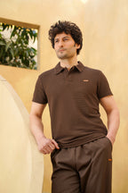 Designer Polo Shirt Trouser Set