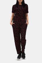 Allover Heart Print Sleepwear PJ Set