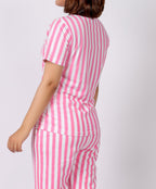 Stripe Detail Half Sleeve T-Shirt
